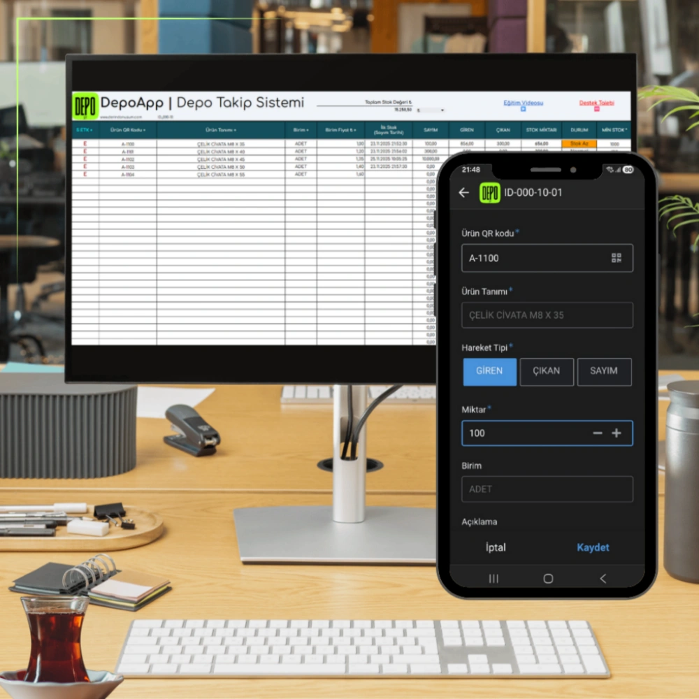 DepoApp | Stok Yönetimi ve İzlenebilirlik Sistemi