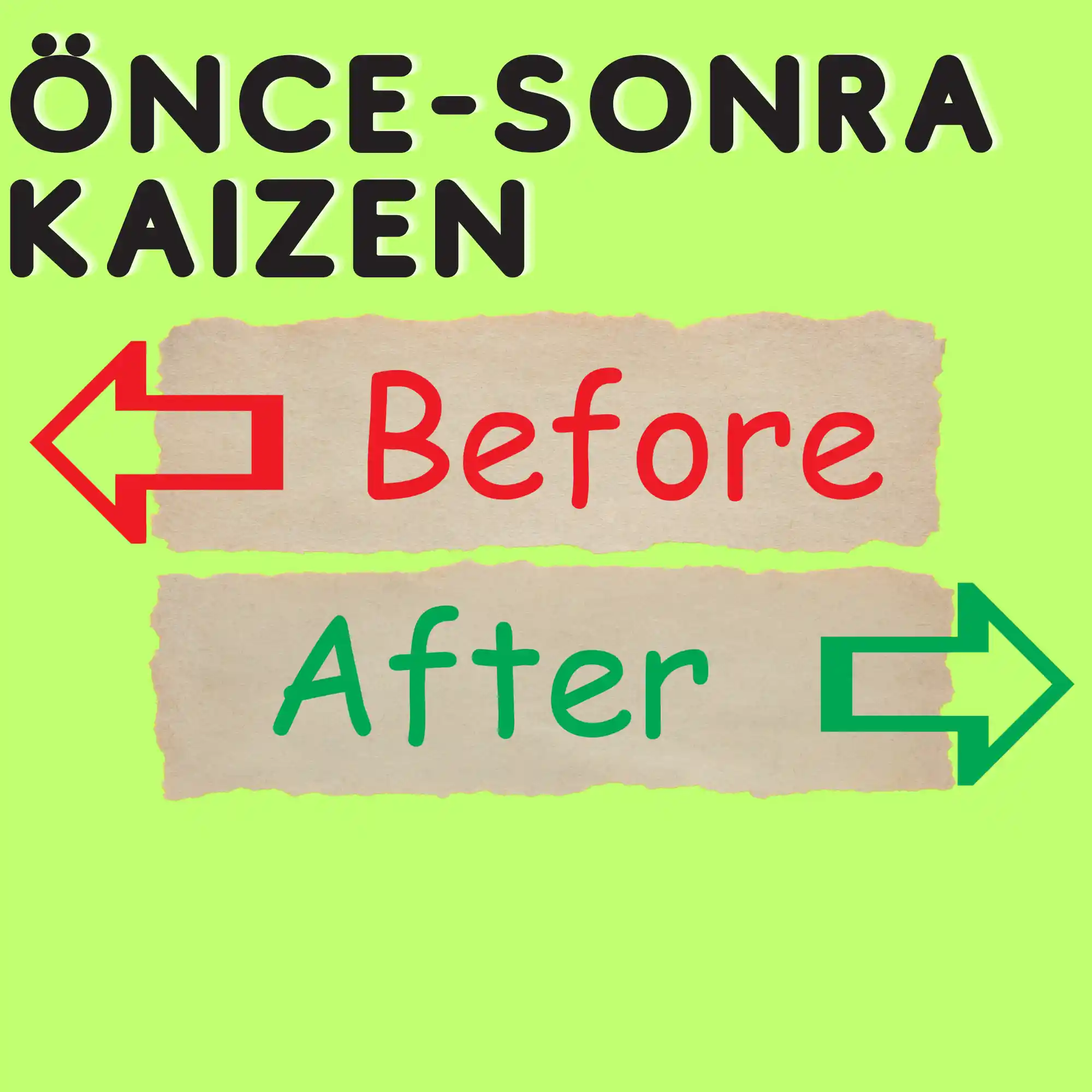Önce-Sonra Kaizen (Hızlı Kaizen)