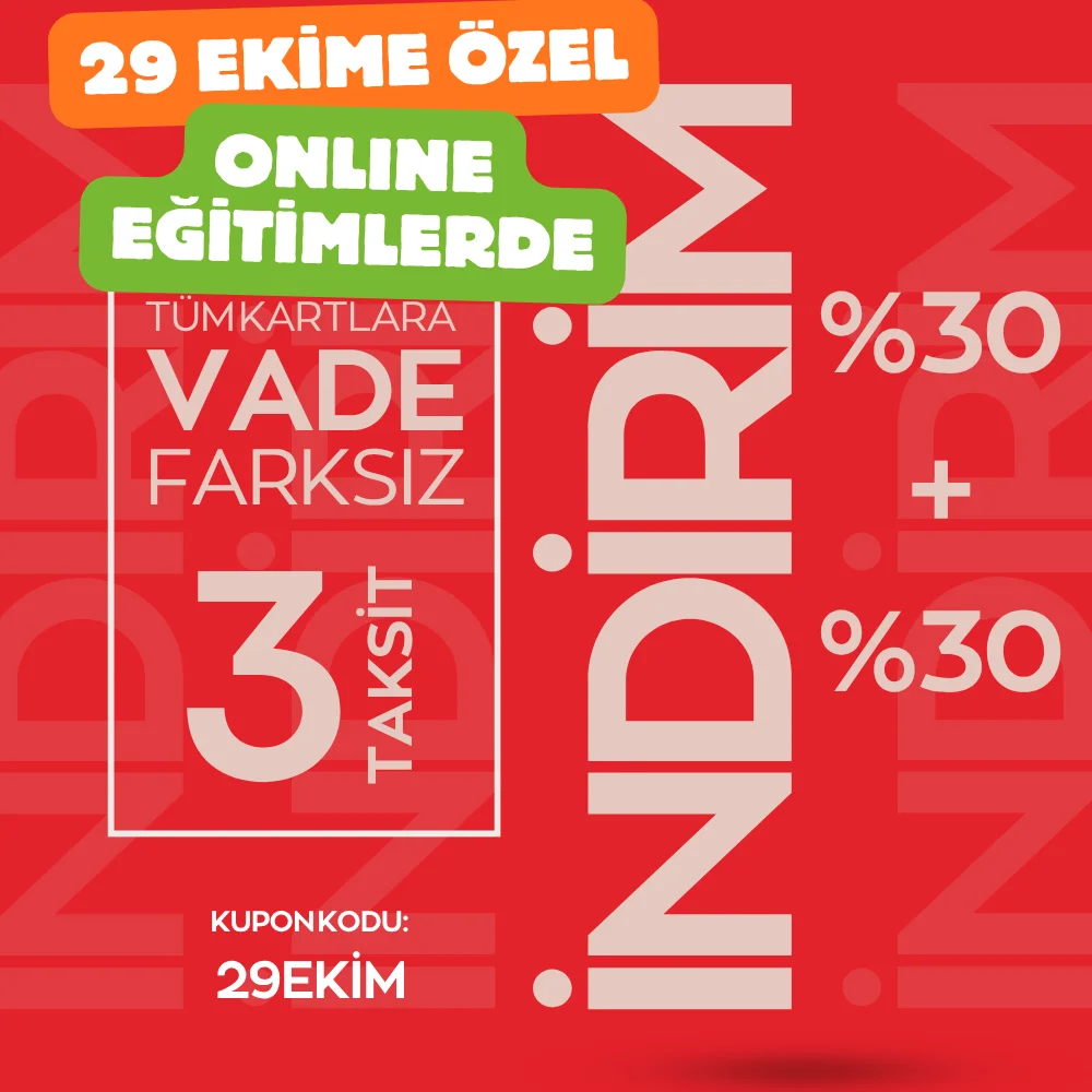 BAYRAM HAFTASINA ÖZEL ONLINE EĞİTİMLERDE İNDİRİM