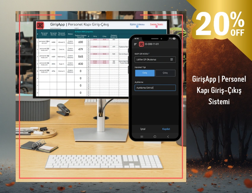 GirişApp | Personel Kapı Giriş-Çıkış Sistemi